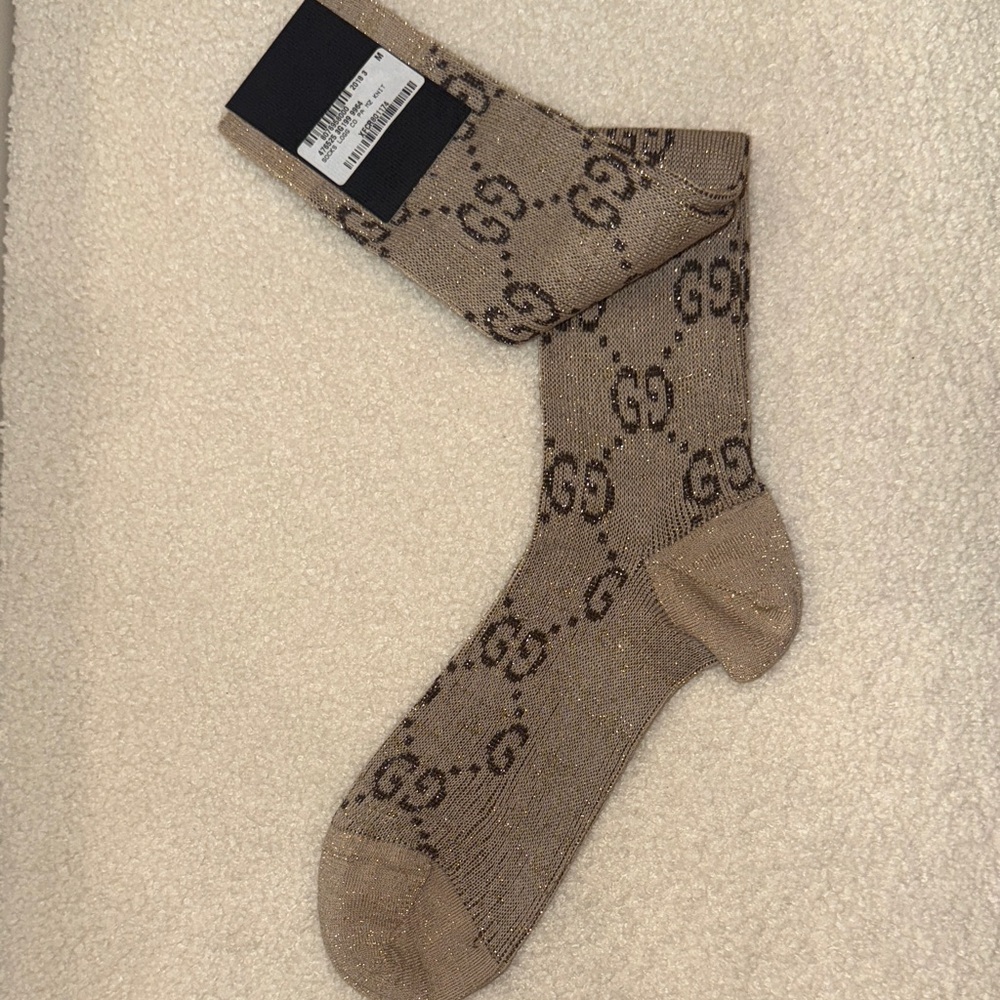 Gucci logo socks size medium